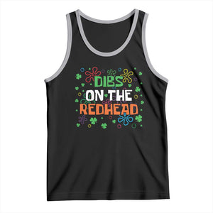 Funny St. Patrick's Day Tank Top Dibs On The Redhead TS09 Black Athletic Heather Print Your Wear