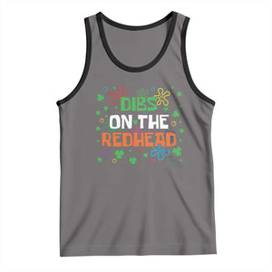 Funny St. Patrick's Day Tank Top Dibs On The Redhead TS09 Deep Heather Black Print Your Wear