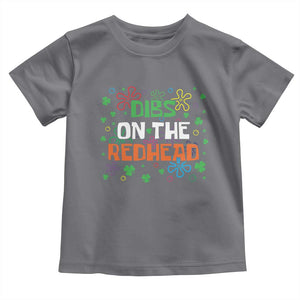 Funny St. Patrick's Day Toddler T Shirt Dibs On The Redhead TS09 Charcoal Print Your Wear