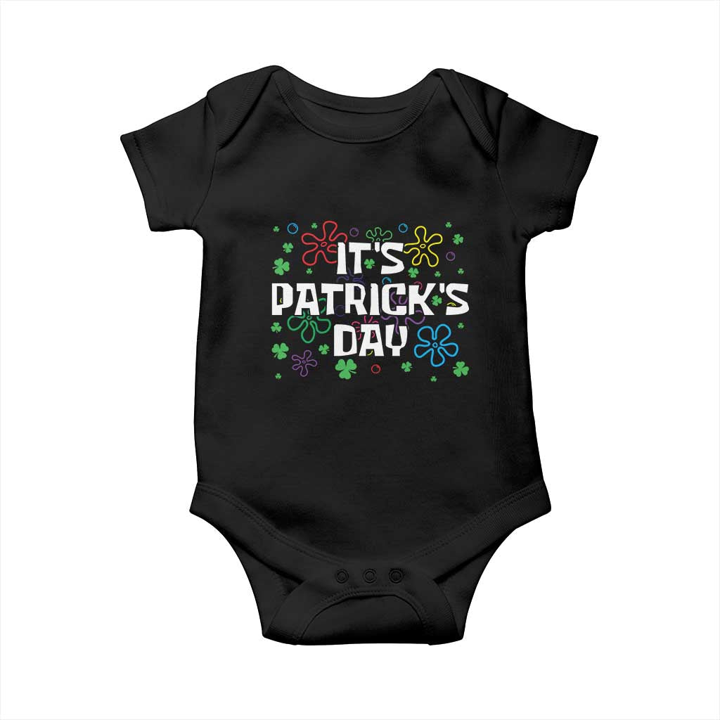 Funny It's St. Patrick's Day Baby Onesie TS09 Black Print Your Wear