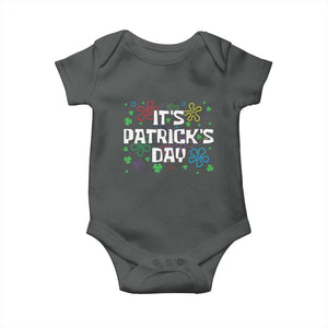 Funny It's St. Patrick's Day Baby Onesie TS09 Dark Heather Print Your Wear