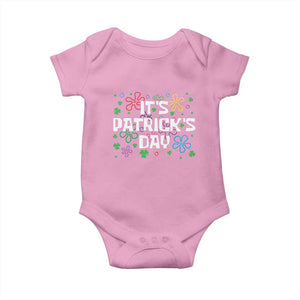Funny It's St. Patrick's Day Baby Onesie TS09 Light Pink Print Your Wear