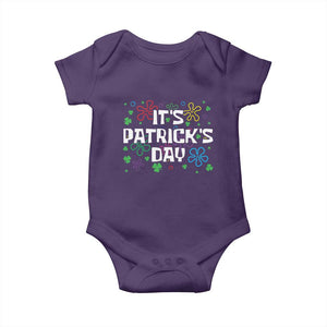 Funny It's St. Patrick's Day Baby Onesie TS09 Purple Print Your Wear