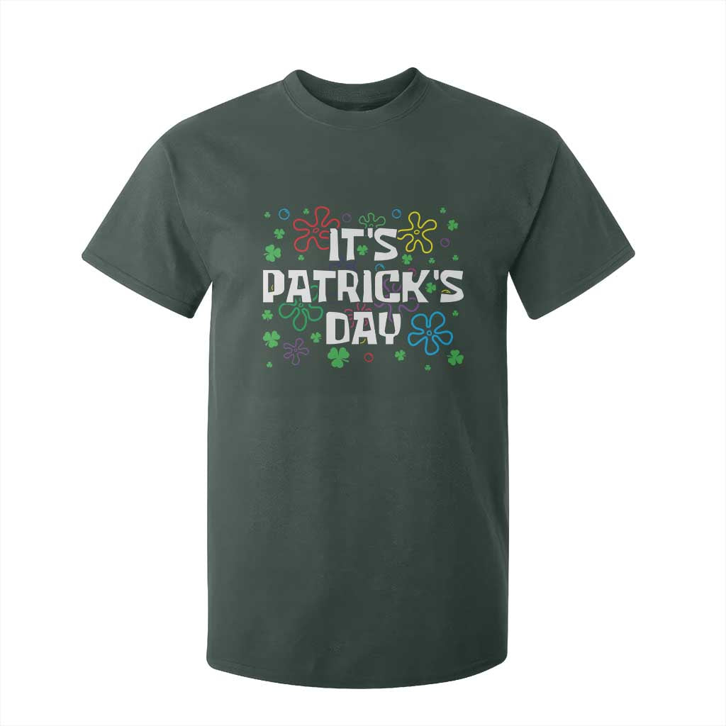 Funny It's St. Patrick's Day T Shirt For Kid TS09 Dark Forest Green Print Your Wear