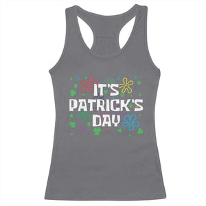 Funny It's St. Patrick's Day Racerback Tank Top TS09 Charcoal Print Your Wear