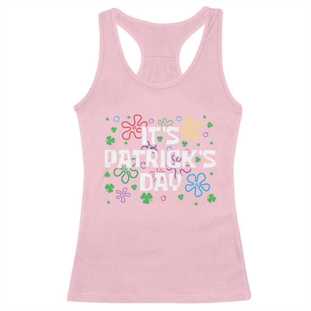 Funny It's St. Patrick's Day Racerback Tank Top TS09 Light Pink Print Your Wear