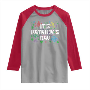 Funny It's St. Patrick's Day Raglan Shirt TS09 Sport Gray Red Print Your Wear