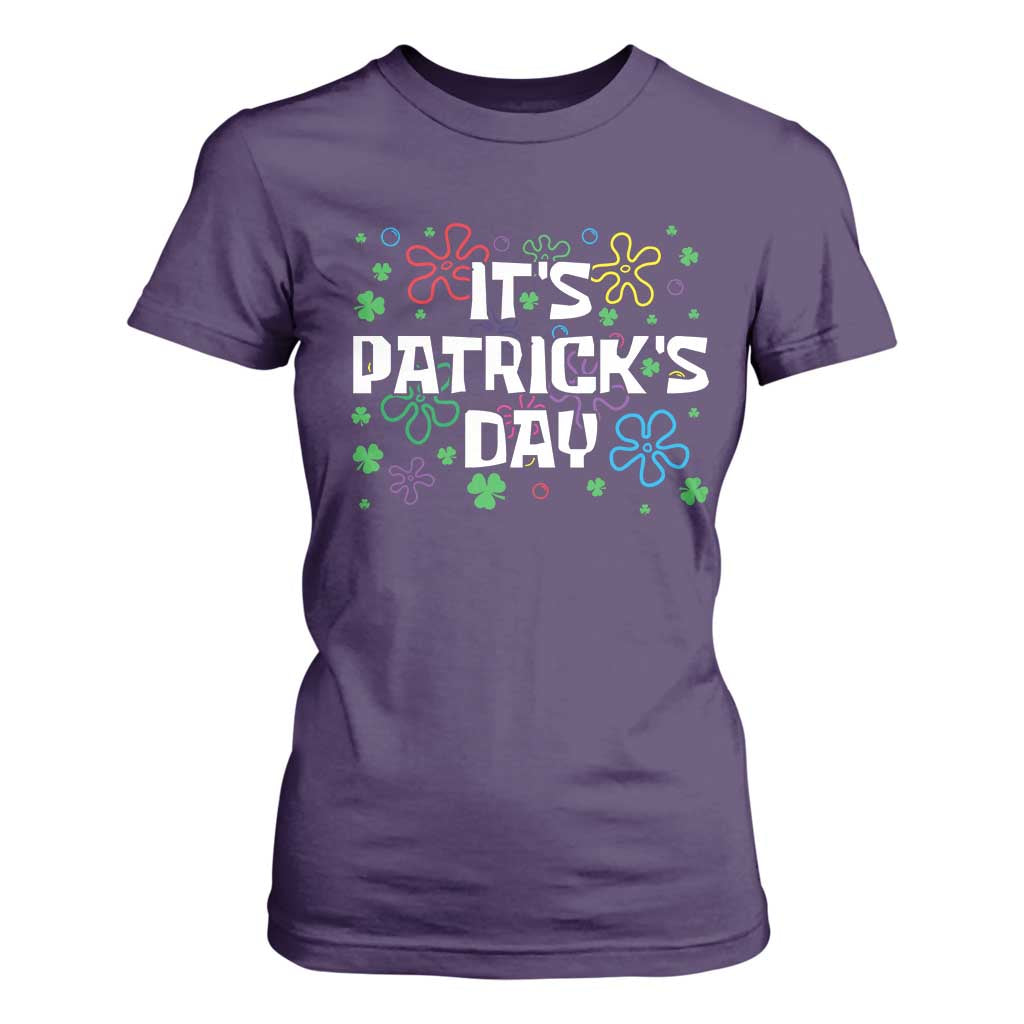 Funny It's St. Patrick's Day T Shirt For Women TS09 Purple Print Your Wear
