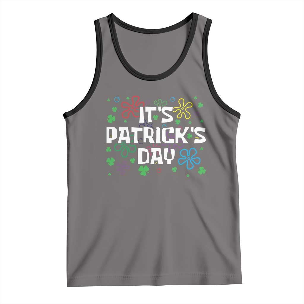 Funny It's St. Patrick's Day Tank Top TS09 Deep Heather Black Print Your Wear