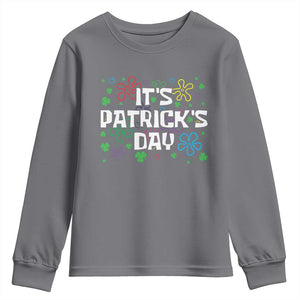 Funny It's St. Patrick's Day Youth Sweatshirt TS09 Charcoal Print Your Wear