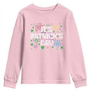 Funny It's St. Patrick's Day Youth Sweatshirt TS09 Light Pink Print Your Wear