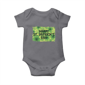 Funny Happy St. Patrick's Day Baby Onesie TS09 Charcoal Print Your Wear