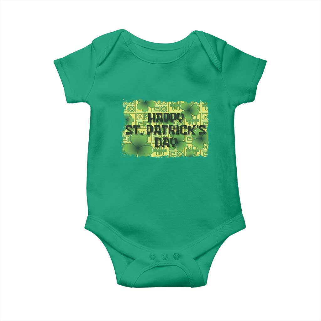 Funny Happy St. Patrick's Day Baby Onesie TS09 Irish Green Print Your Wear