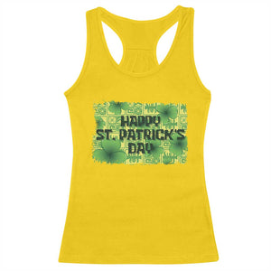 Funny Happy St. Patrick's Day Racerback Tank Top TS09 Daisy Print Your Wear