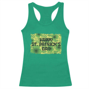 Funny Happy St. Patrick's Day Racerback Tank Top TS09 Irish Green Print Your Wear