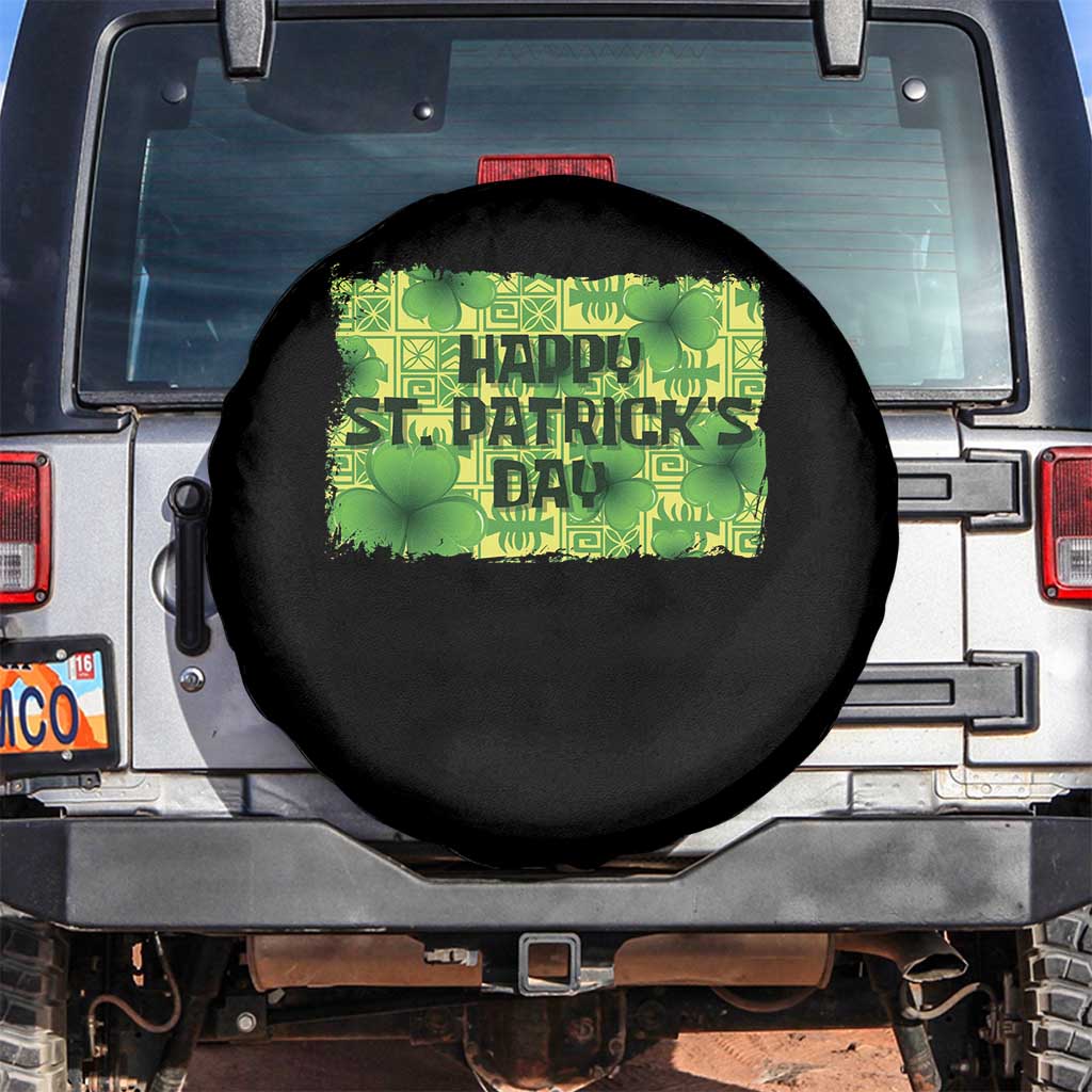 Funny Happy St. Patrick's Day Spare Tire Cover TS09 No hole Black Print Your Wear