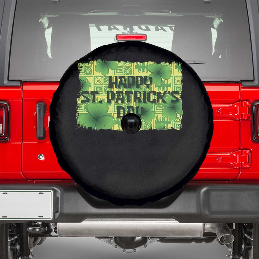Funny Happy St. Patrick's Day Spare Tire Cover TS09 Black Print Your Wear