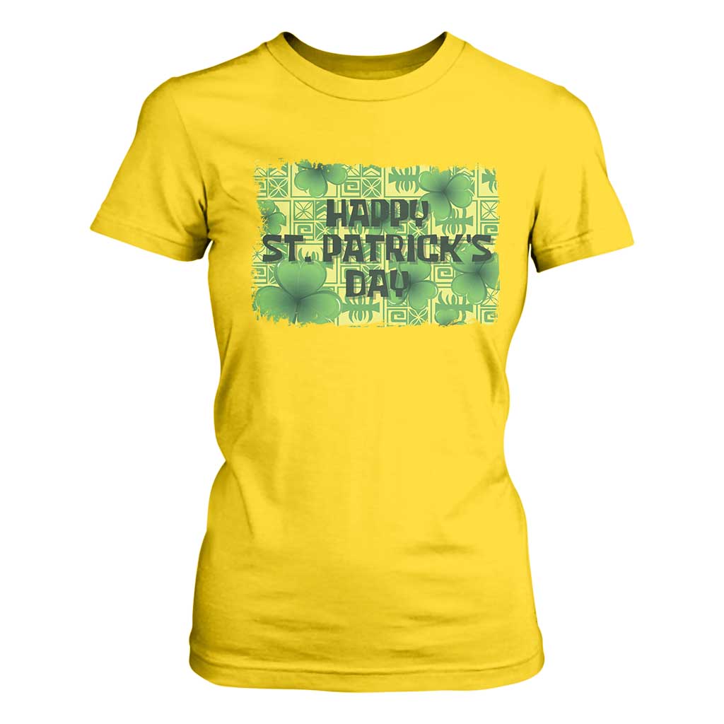Funny Happy St. Patrick's Day T Shirt For Women TS09 Daisy Print Your Wear