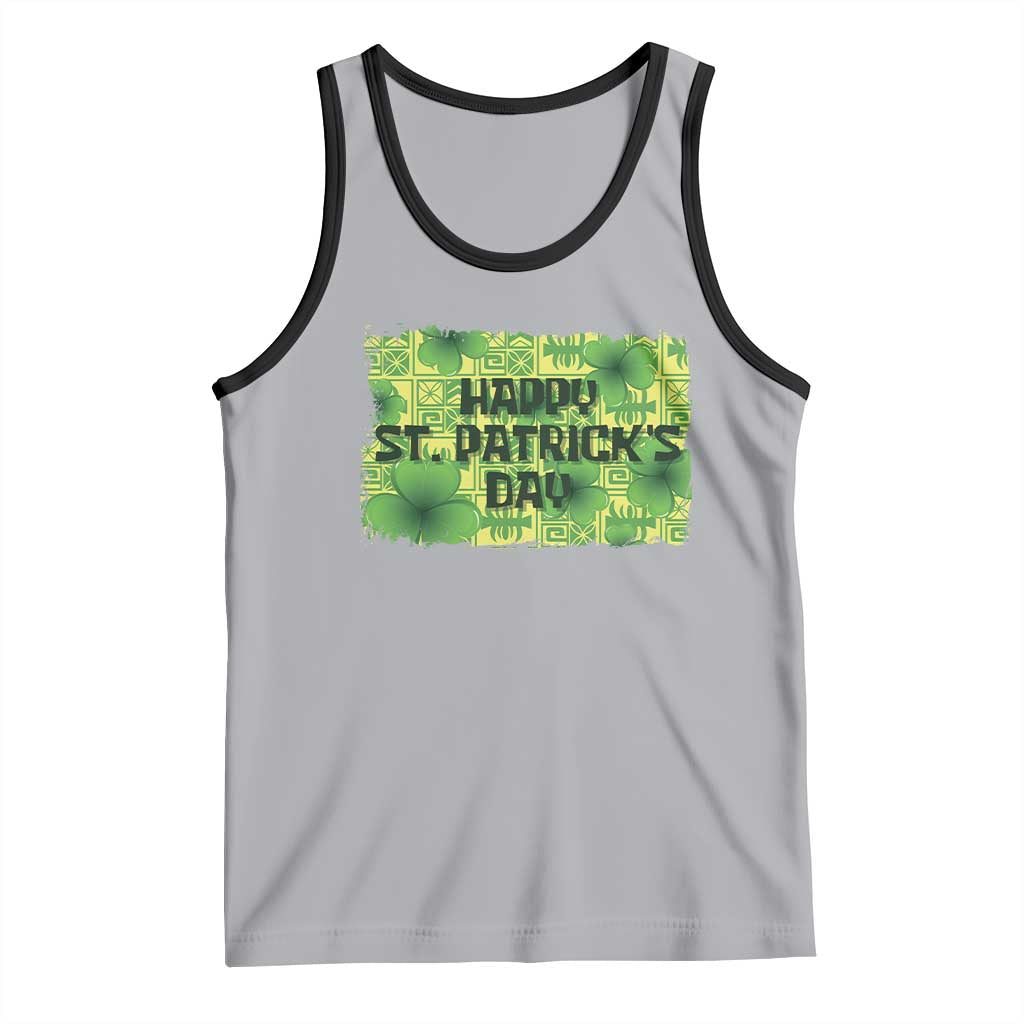 Funny Happy St. Patrick's Day Tank Top TS09 Athletic Heather Black Print Your Wear