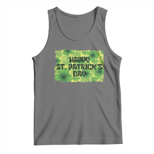 Funny Happy St. Patrick's Day Tank Top TS09 Black Heather Print Your Wear