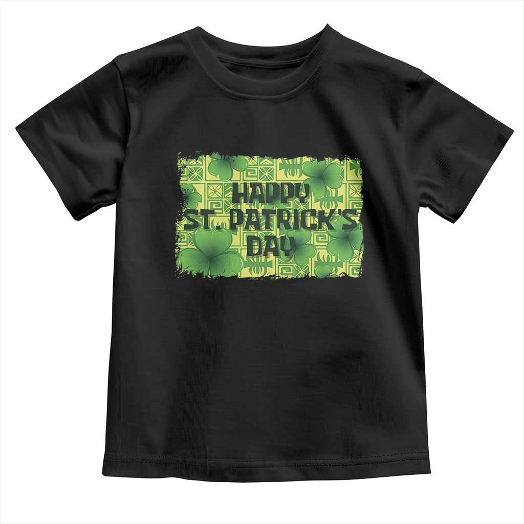 Funny Happy St. Patrick's Day Toddler T Shirt TS09 Black Print Your Wear