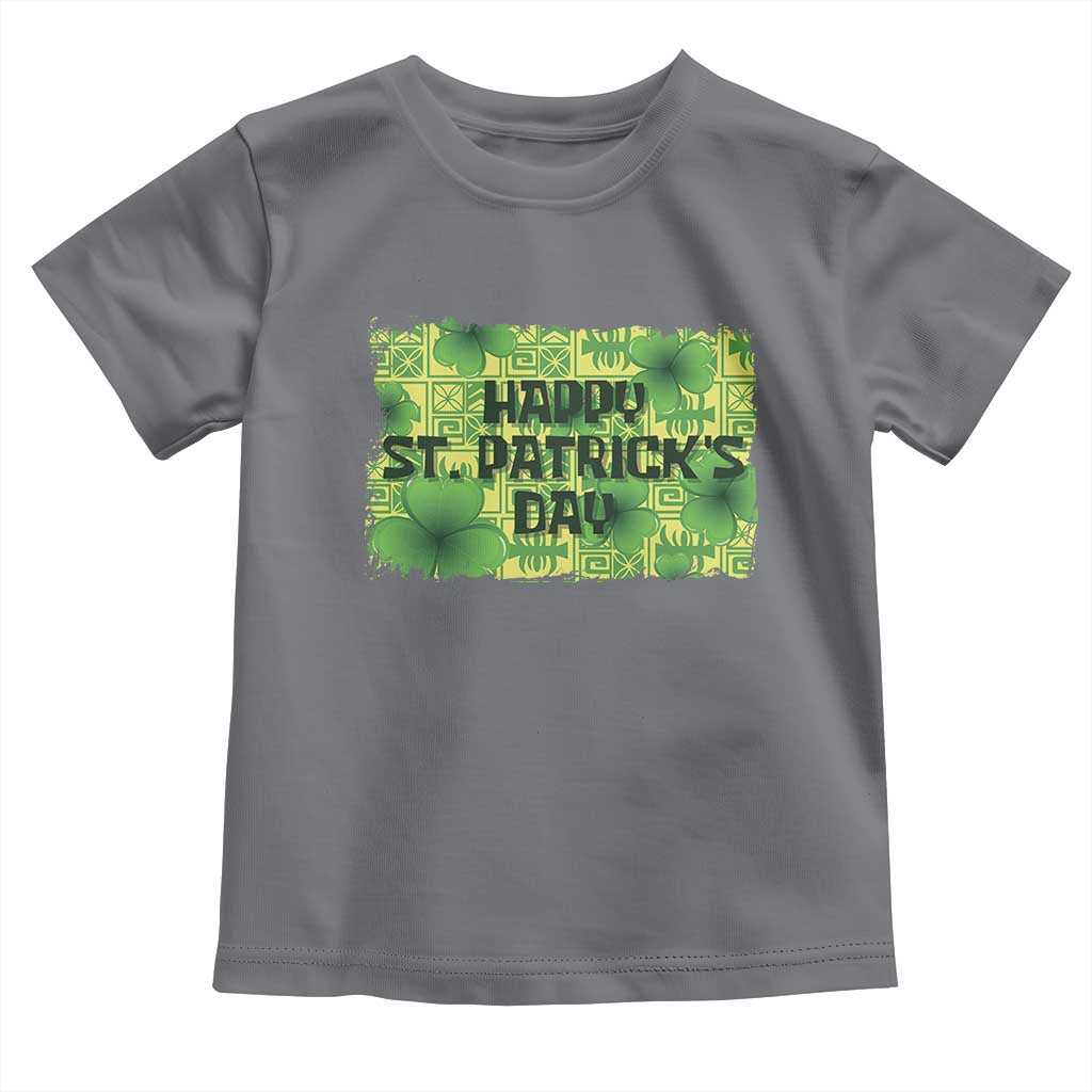 Funny Happy St. Patrick's Day Toddler T Shirt TS09 Charcoal Print Your Wear