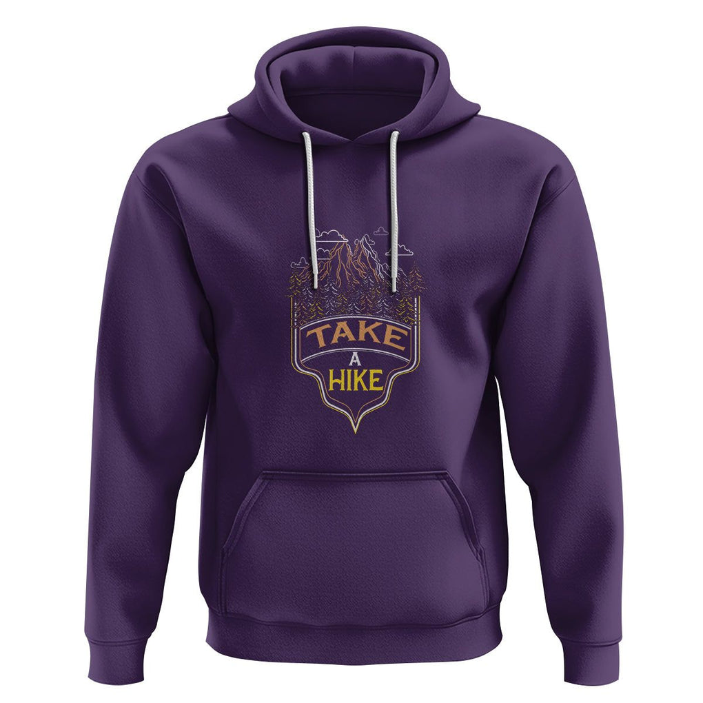 Hiking Lover Hoodie Take A Hike Outdoor Nature Scene TS09 Purple Printyourwear