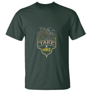 Hiking Lover T Shirt Take A Hike Outdoor Nature Scene TS09 Dark Forest Green Printyourwear