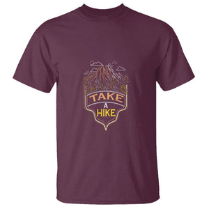 Hiking Lover T Shirt Take A Hike Outdoor Nature Scene TS09 Maroon Printyourwear