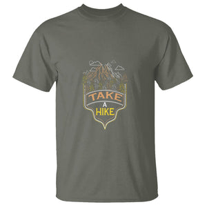 Hiking Lover T Shirt Take A Hike Outdoor Nature Scene TS09 Military Green Printyourwear