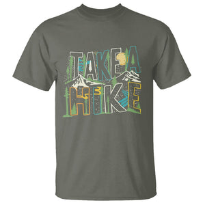 Hiking Lover T Shirt Take A Hike Outdoor Nature TS09 Military Green Printyourwear
