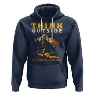 Nature Lover Hoodie Think Outside No Box Required TS09 Navy Printyourwear
