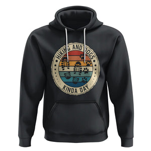 Hiking And Dogs Hoodie Kinda Day Outdoor Lover Dog Owner TS09 Black Printyourwear