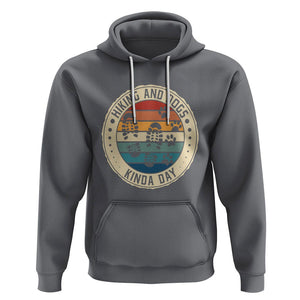 Hiking And Dogs Hoodie Kinda Day Outdoor Lover Dog Owner TS09 Charcoal Printyourwear