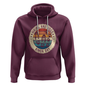 Hiking And Dogs Hoodie Kinda Day Outdoor Lover Dog Owner TS09 Maroon Printyourwear