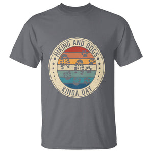 Hiking And Dogs T Shirt Kinda Day Outdoor Lover Dog Owner TS09 Charcoal Printyourwear