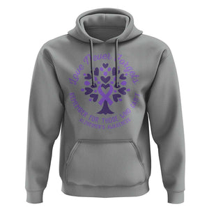 Alzheimer Awareness Hoodie Love Never Forgets Remember For Those Who Cannot Purple Ribbon TS09 Sport Gray Print Your Wear