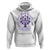 Alzheimer Awareness Hoodie Love Never Forgets Remember For Those Who Cannot Purple Ribbon TS09 White Print Your Wear