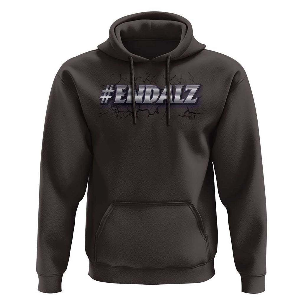 ENDALZ Alzheimer Dementia Awareness Hoodie TS09 Dark Chocolate Print Your Wear
