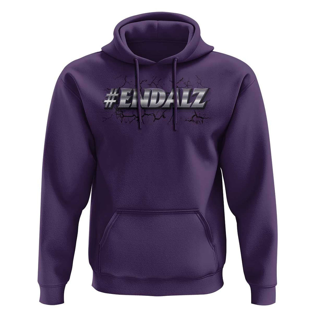 ENDALZ Alzheimer Dementia Awareness Hoodie TS09 Purple Print Your Wear