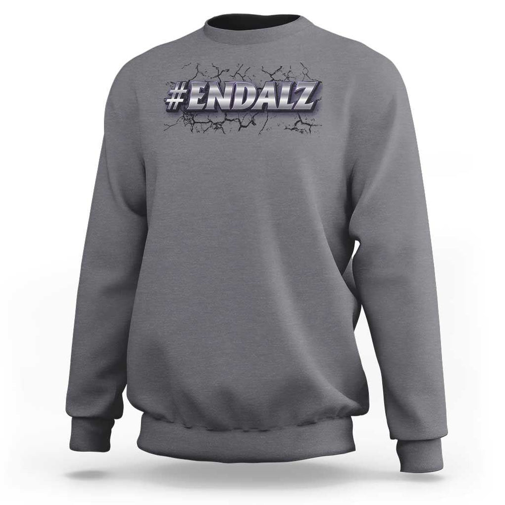 ENDALZ Alzheimer Dementia Awareness Sweatshirt TS09 Charcoal Print Your Wear
