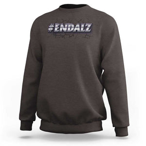 ENDALZ Alzheimer Dementia Awareness Sweatshirt TS09 Dark Chocolate Print Your Wear