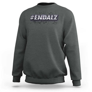 ENDALZ Alzheimer Dementia Awareness Sweatshirt TS09 Dark Heather Print Your Wear