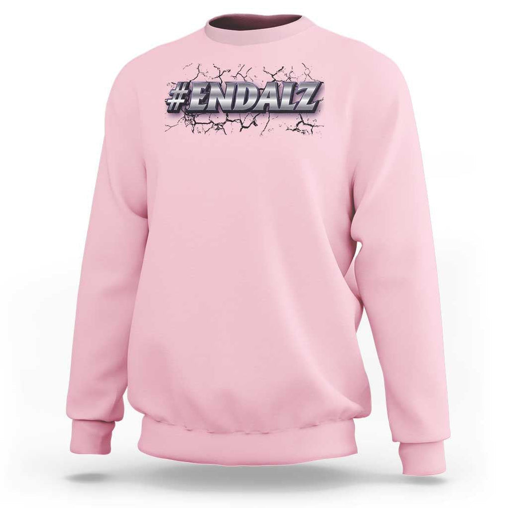 ENDALZ Alzheimer Dementia Awareness Sweatshirt TS09 Light Pink Print Your Wear