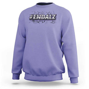 ENDALZ Alzheimer Dementia Awareness Sweatshirt TS09 Violet Print Your Wear