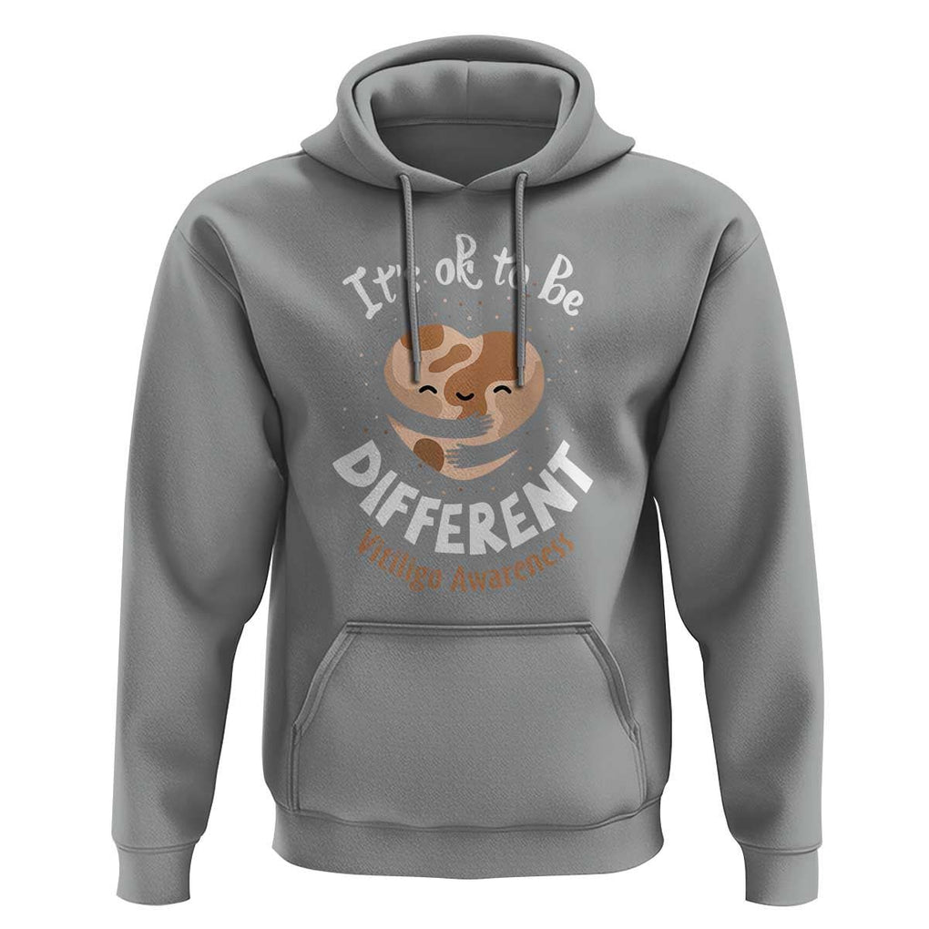 Vitiligo Awareness Hoodie Its Ok To Be Different TS09 Sport Gray Print Your Wear
