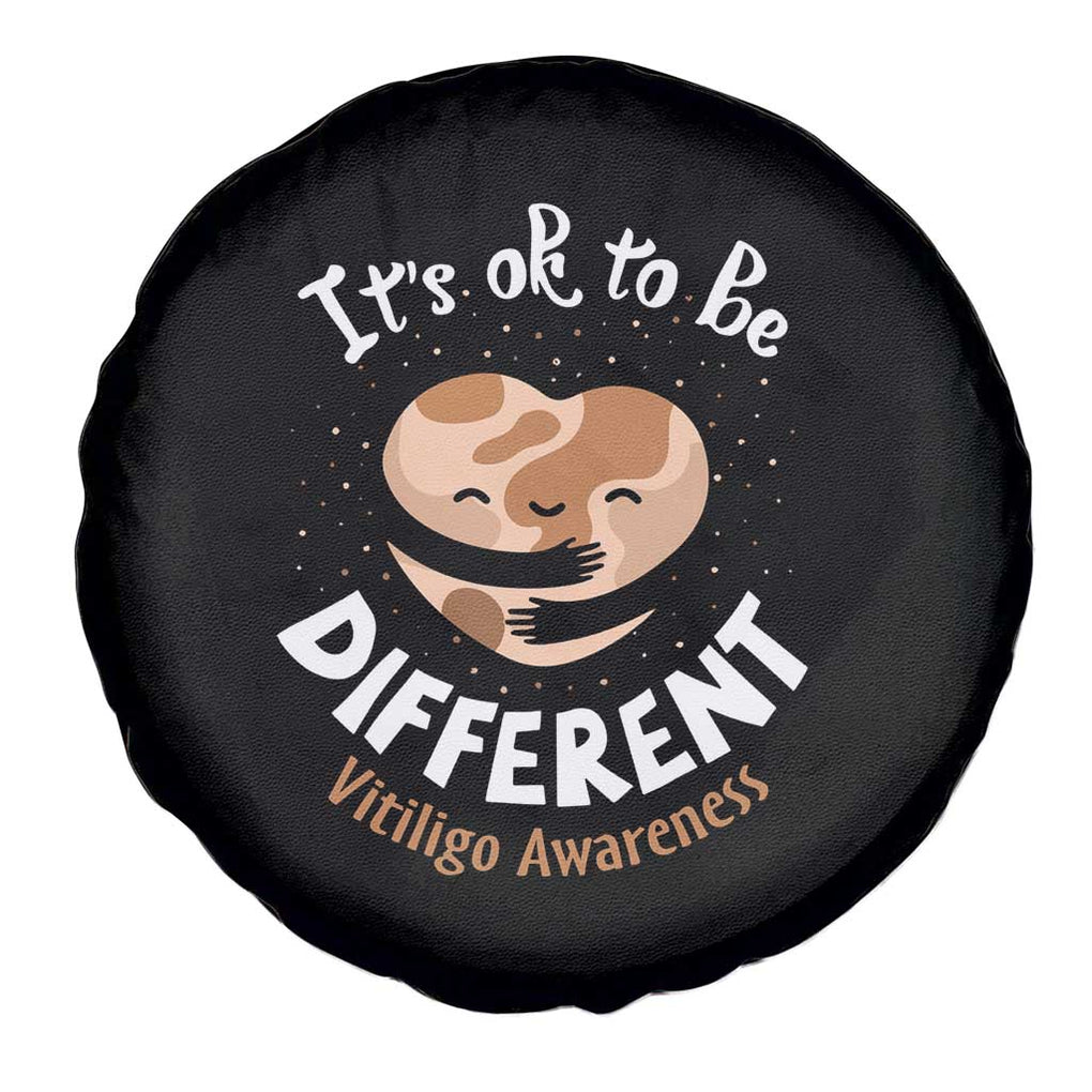 Vitiligo Awareness Spare Tire Cover Its Ok To Be Different TS09 Print Your Wear
