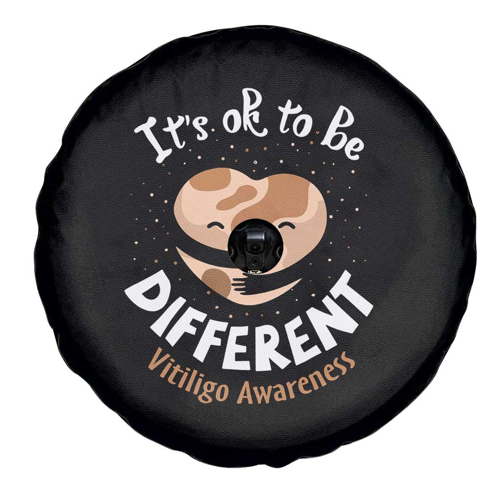 Vitiligo Awareness Spare Tire Cover Its Ok To Be Different TS09 Print Your Wear