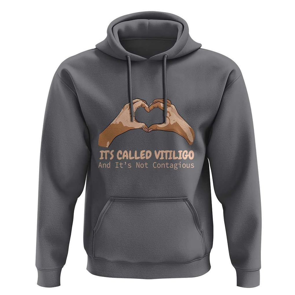 Vitiligo Awareness Hoodie It's Called Vitiligo And It's Not Contagious TS09 Charcoal Print Your Wear