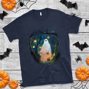 Ghost T Shirt Ghost In The Forest Shirt TS09 Navy Print Your Wear